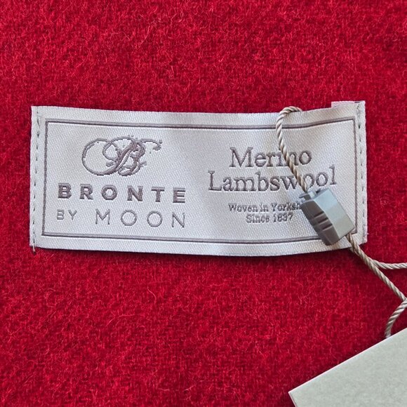 NWT Bronte by Abraham Moon Red Merino Wool Scarf - Picture 5 of 14